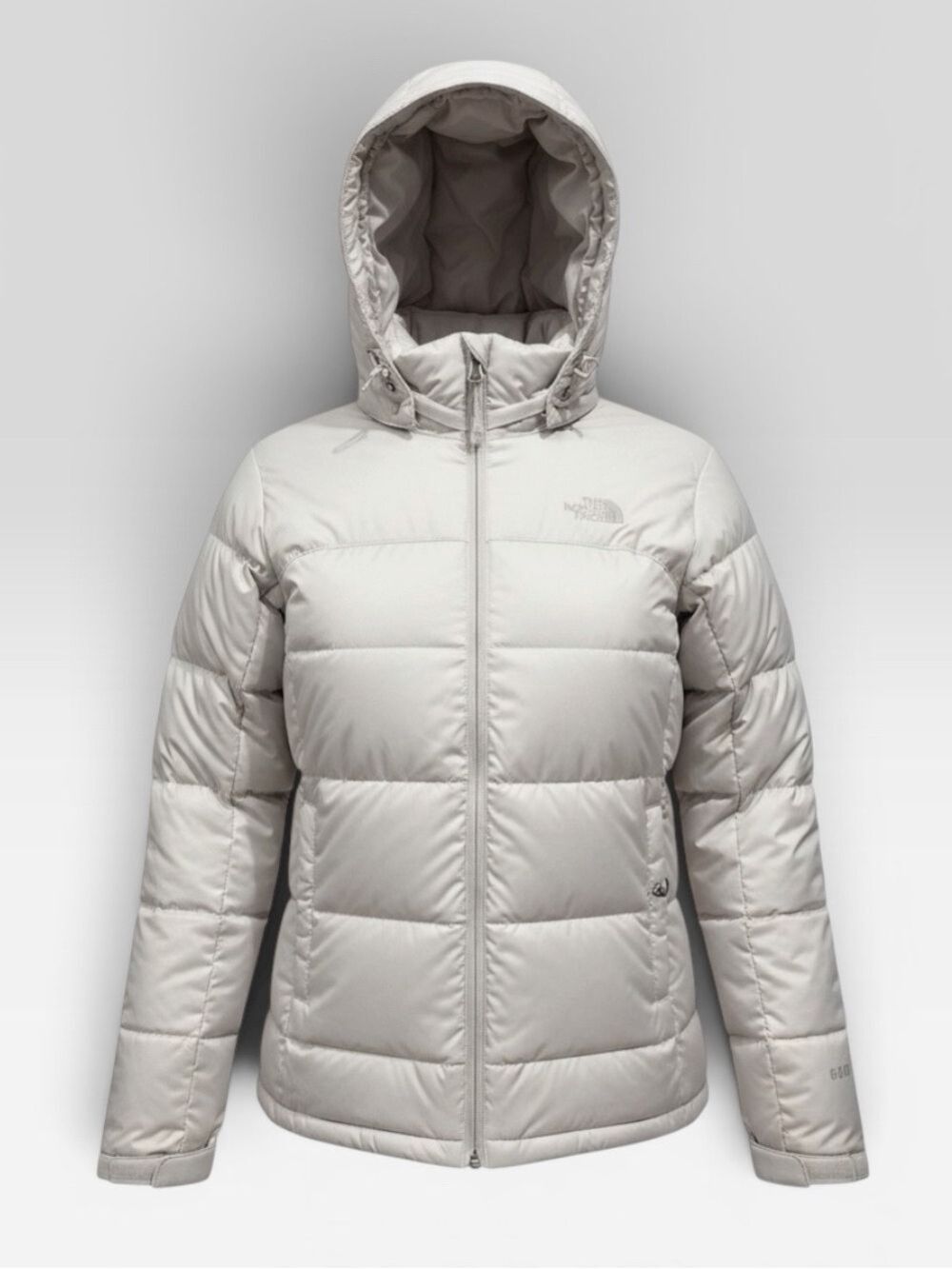 The North Face 600 Down Puffer Jacket Coat White Cream Medium